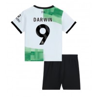Dječji Nogometni Dres Liverpool Darwin Nunez #9 Gostujuci 2023-24 Kratak Rukav (+ Kratke hlače)